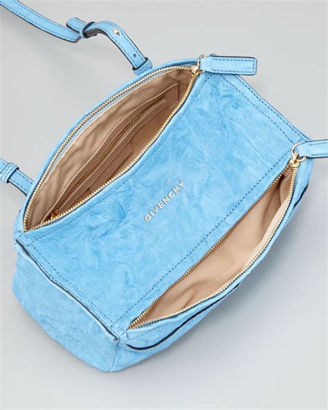 givenchy pure blue pandora bag|Givenchy Pandora mini crossbody bag.